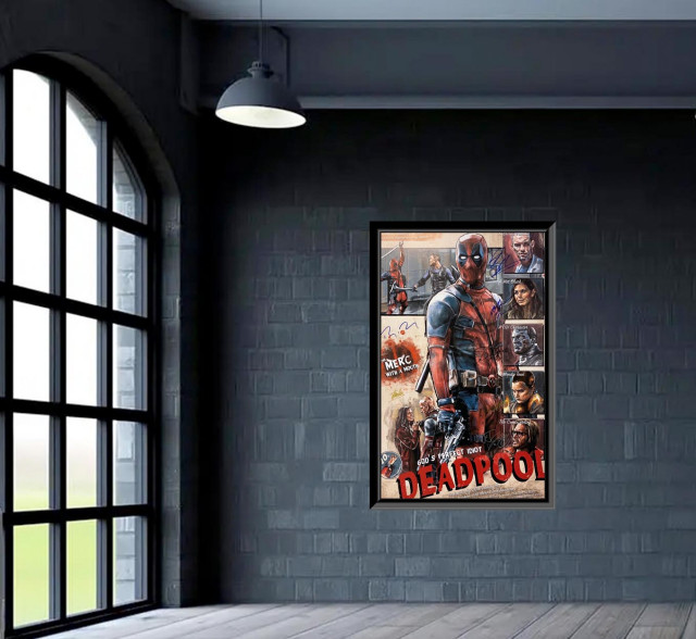 Deadpool Cast Signed Movie Poster 27x40 Inches Contemporary Prints Deadpool cast signed movie poster 27x40 inches contemporary prints