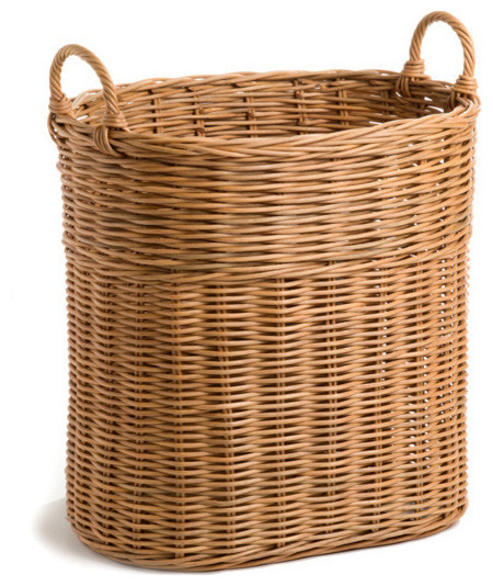 tall wicker storage baskets