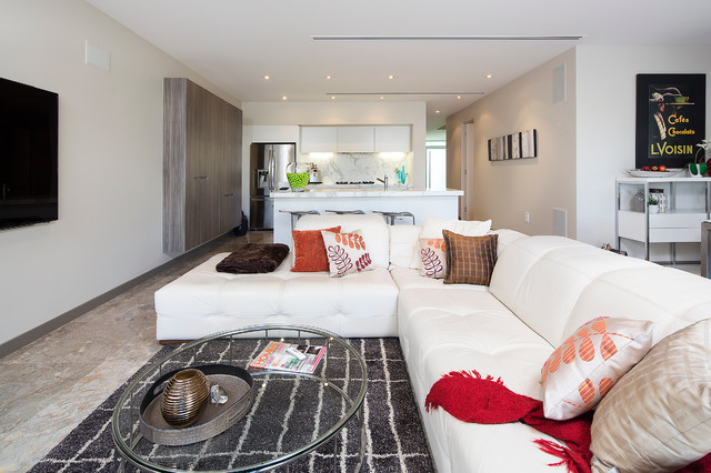 Long House contemporary-family-room