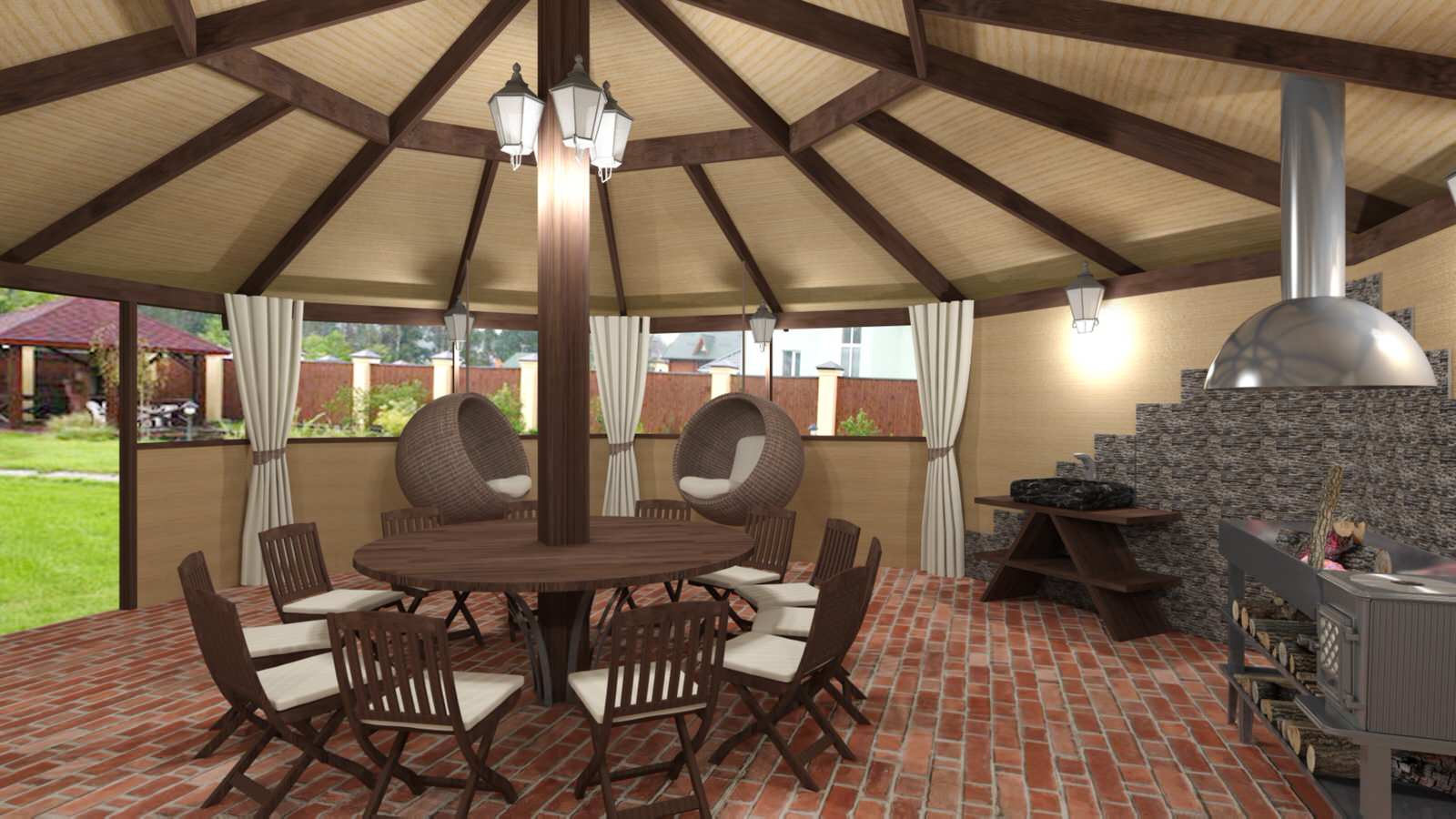 Беседка Рощино