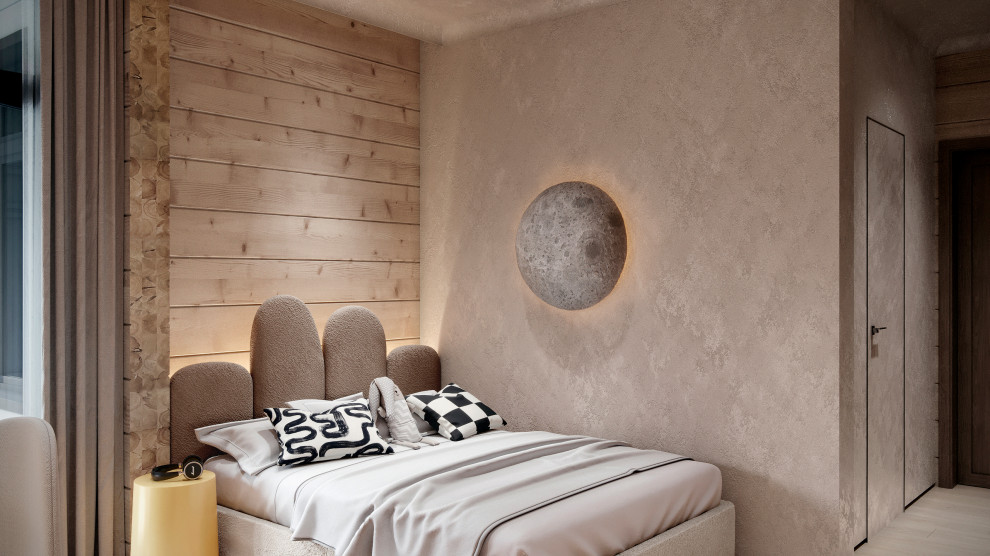 Интерьер подмосковного брусового дома компании Honka