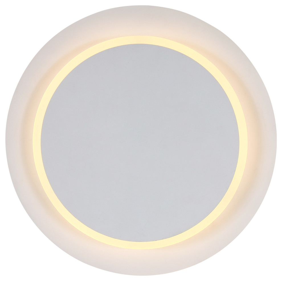 VONN VMW13500 Eclipse 1 Light 10" Tall LED Wall Sconce - White