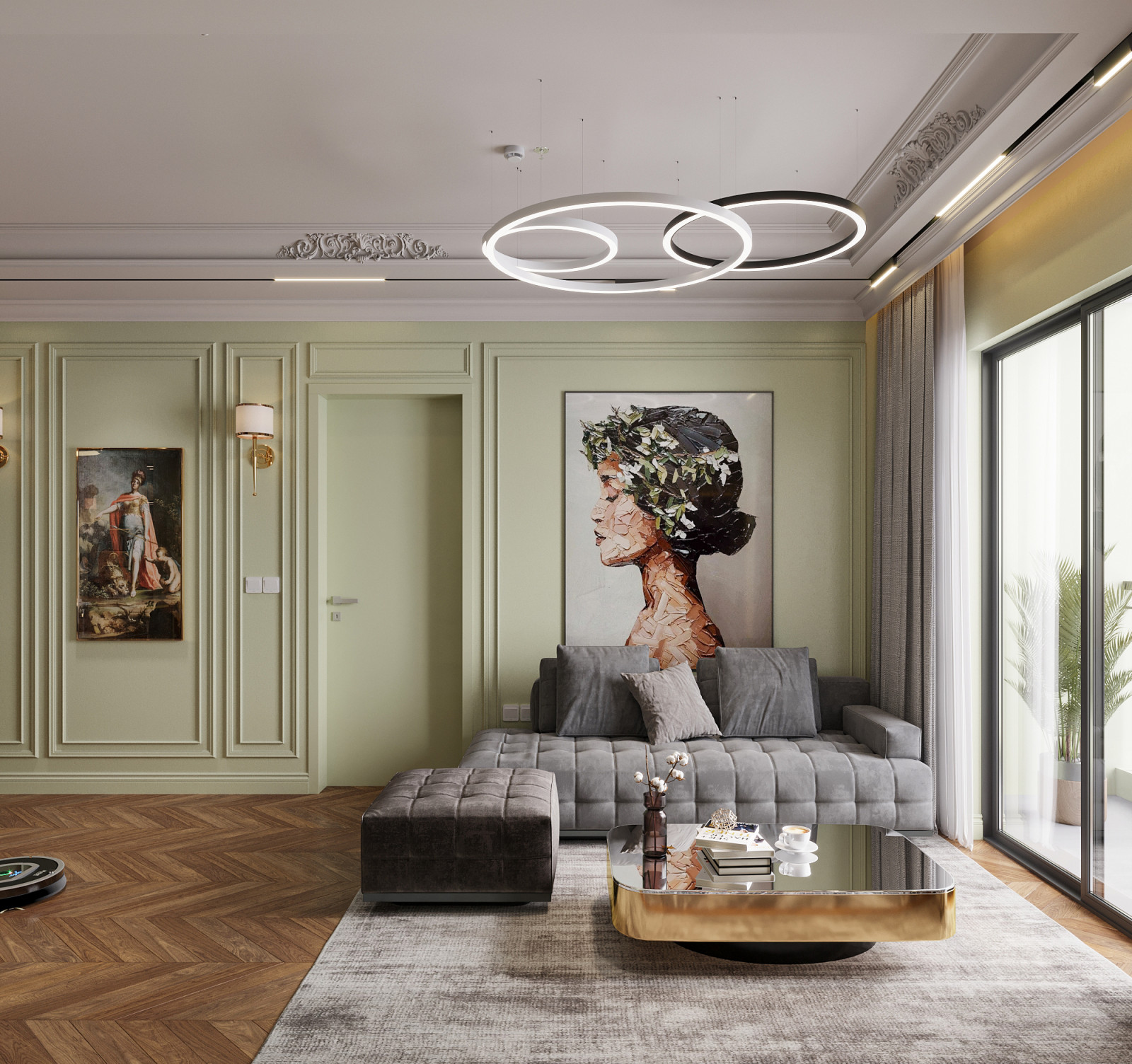 Зеленый чай с лимоном