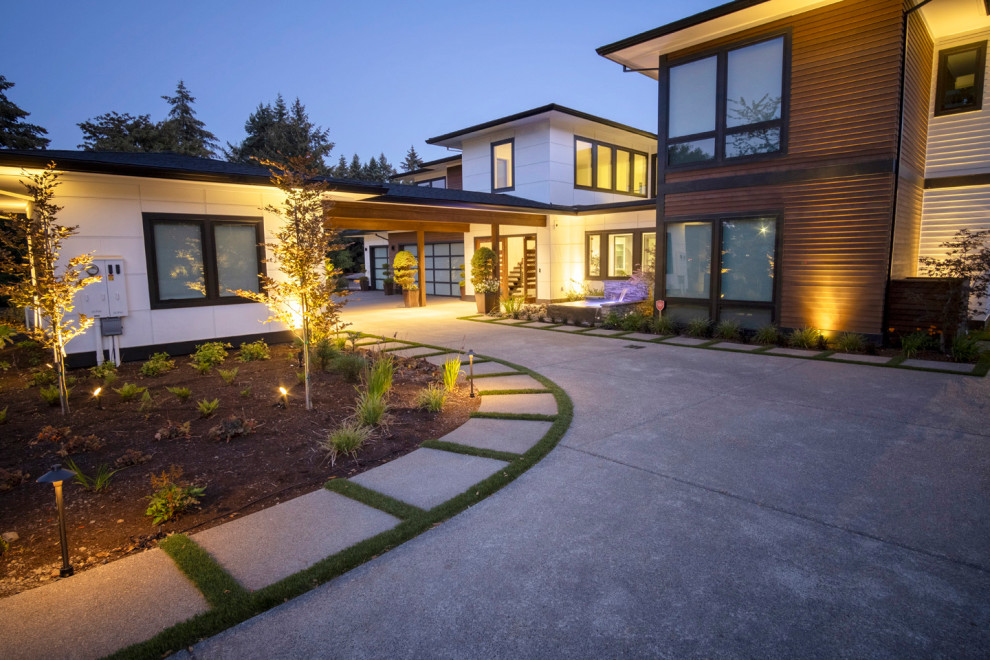 This is an example of a modern garden in Portland.