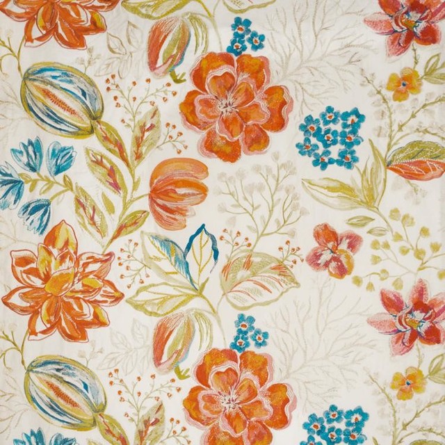 Joy Tropical Fabric Contemporary Drapery Fabric By Rm Coco