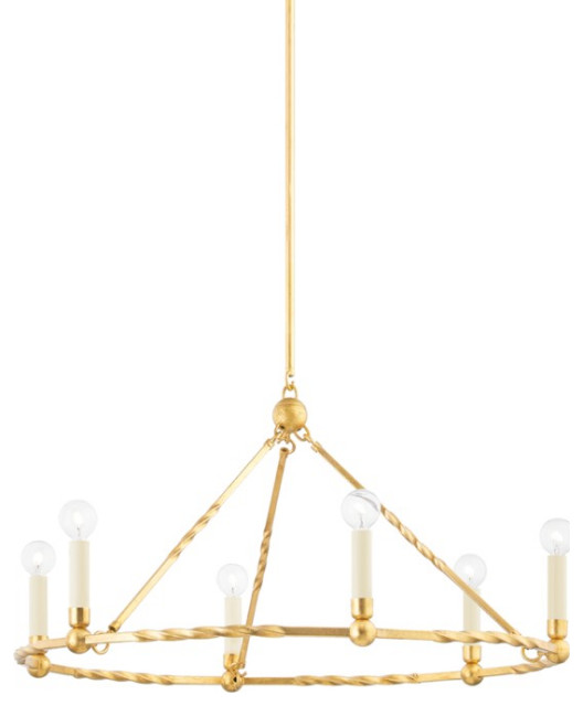 Mitzi Josephine Six Light Chandelier - Contemporary - Chandeliers - by ...