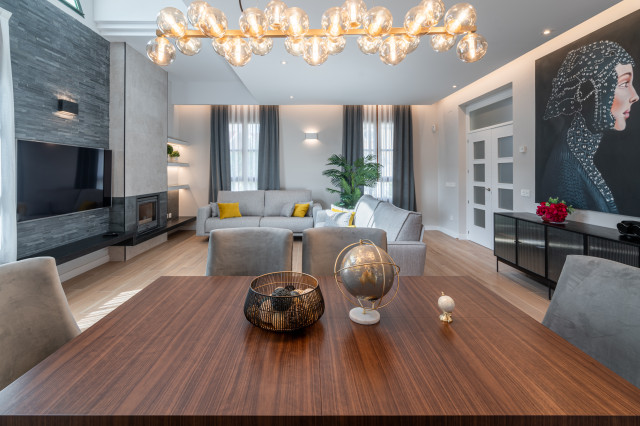 Rejuveneciendo el espacio con aires elegantes contemporary-living-room