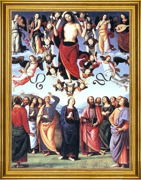 Pietro Perugino-18"x24" Framed Canvas