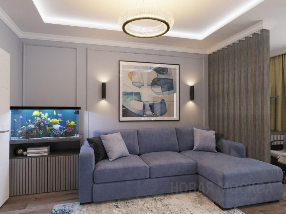 Дизайн-проект трехкомнатной квартиры площадью 87 кв.м в ЖК «Лучи»