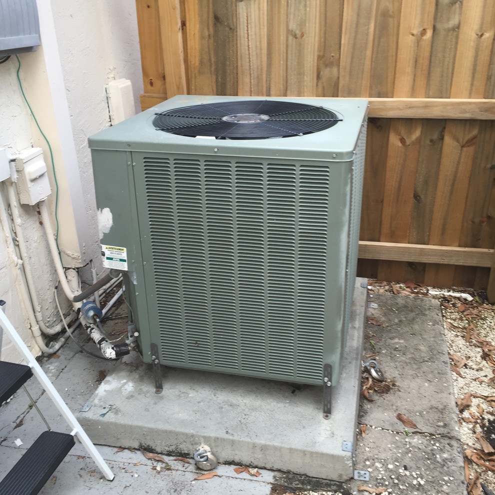 Fence around AC unit