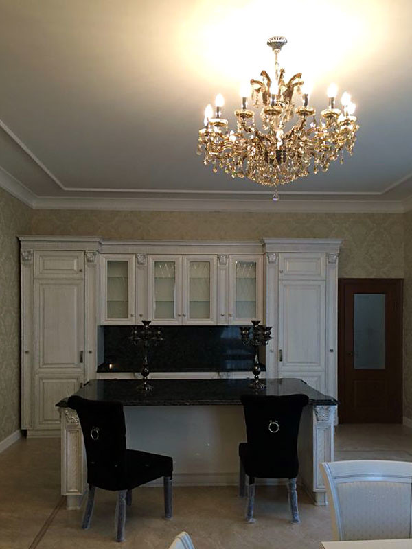 Кухня Руджери прямая с островом