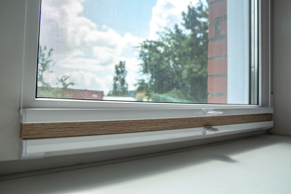 Плиссе на окно в коттедж