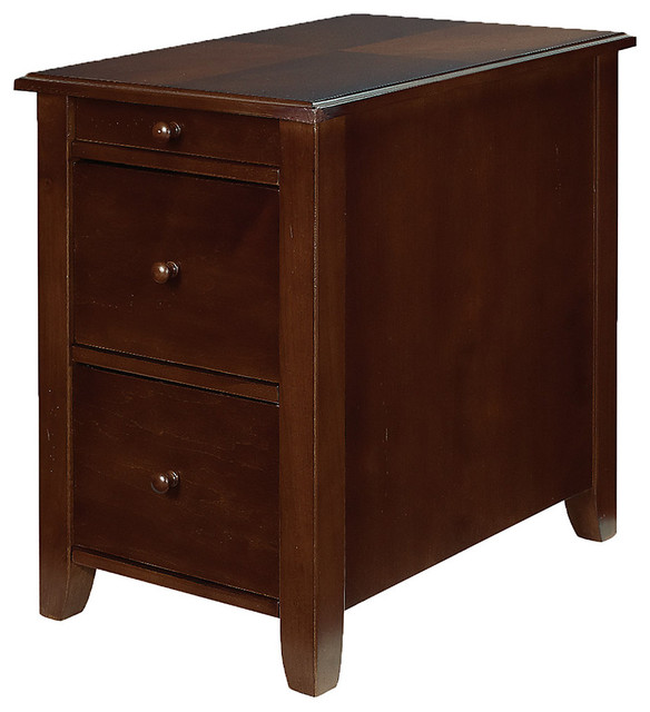 Chairsides 2 Drawers Chairside Table Transitional Side