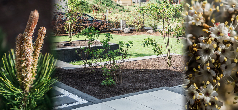 Moderner Garten in Leipzig