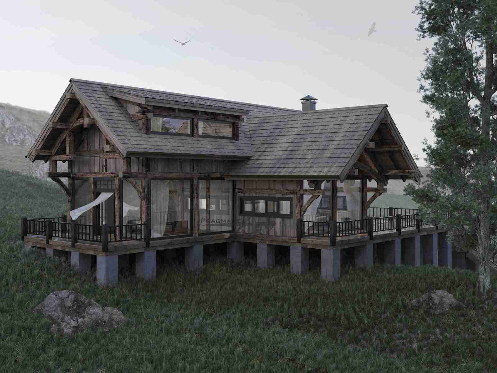 Жилой дом площадью 130 м2