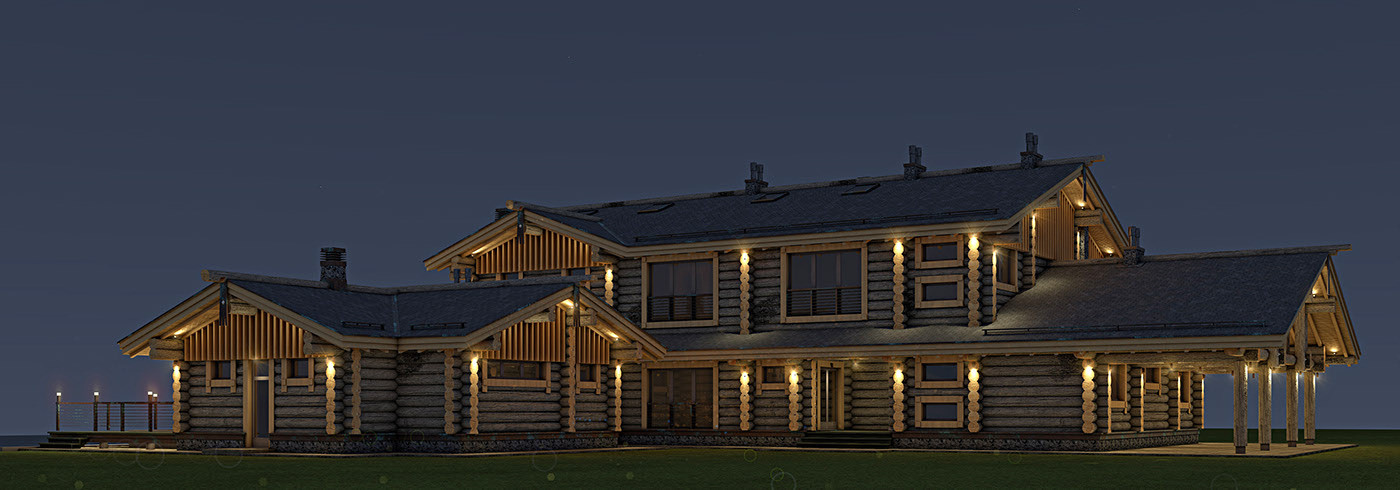 Освещение гостиничного комплекса