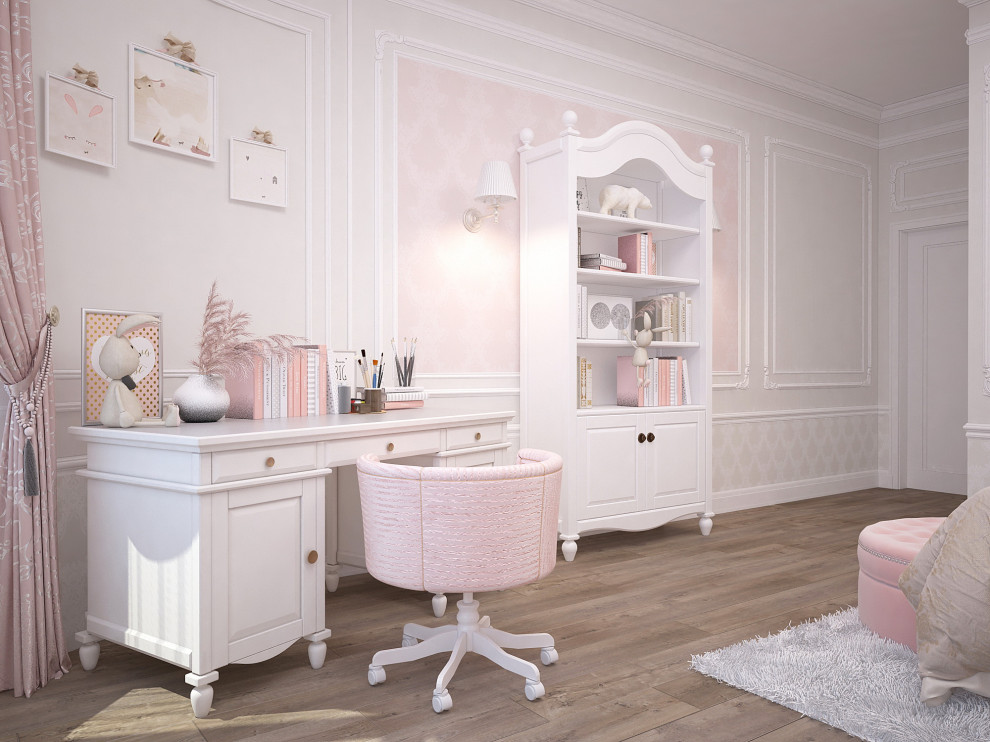 Розовая детская принцессы