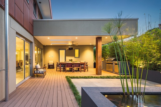 Mt Riverview trendy-terrasse