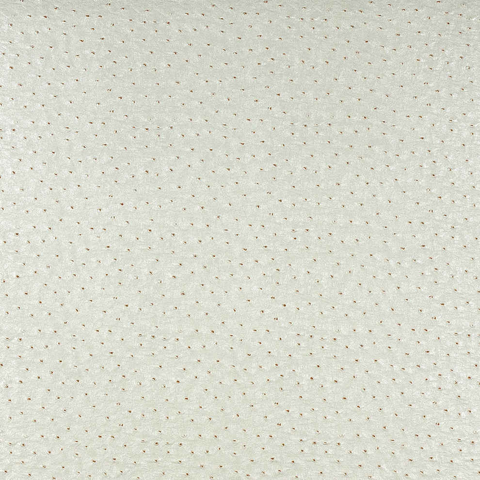 White Raised Emu Look Faux Leather Vinyl By The Yard