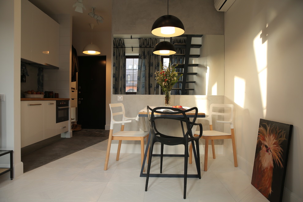 loft with Russian patterns for young man