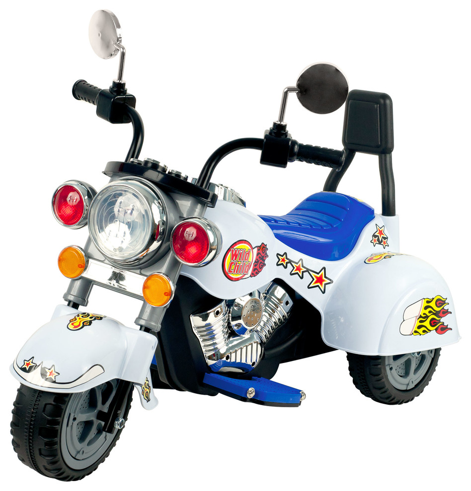 Ride on Toy, 3 Wheel Chopper Motorcycle by Lil Rider, Battery Powered