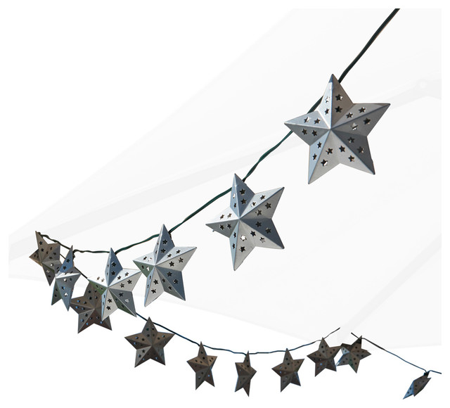 Metal Star Solar String Light Contemporary Outdoor Rope And Metal Star Solar String Light Contemporary Outdoor Rope And Lights By Smart Usa