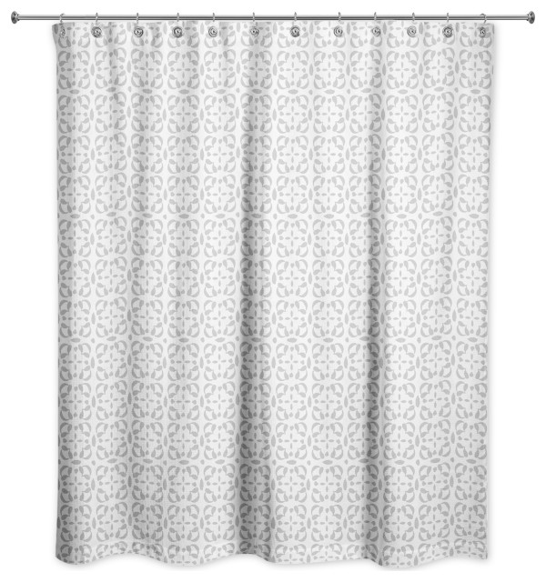 Cross Tile Pattern 4 71x74 Shower Curtain