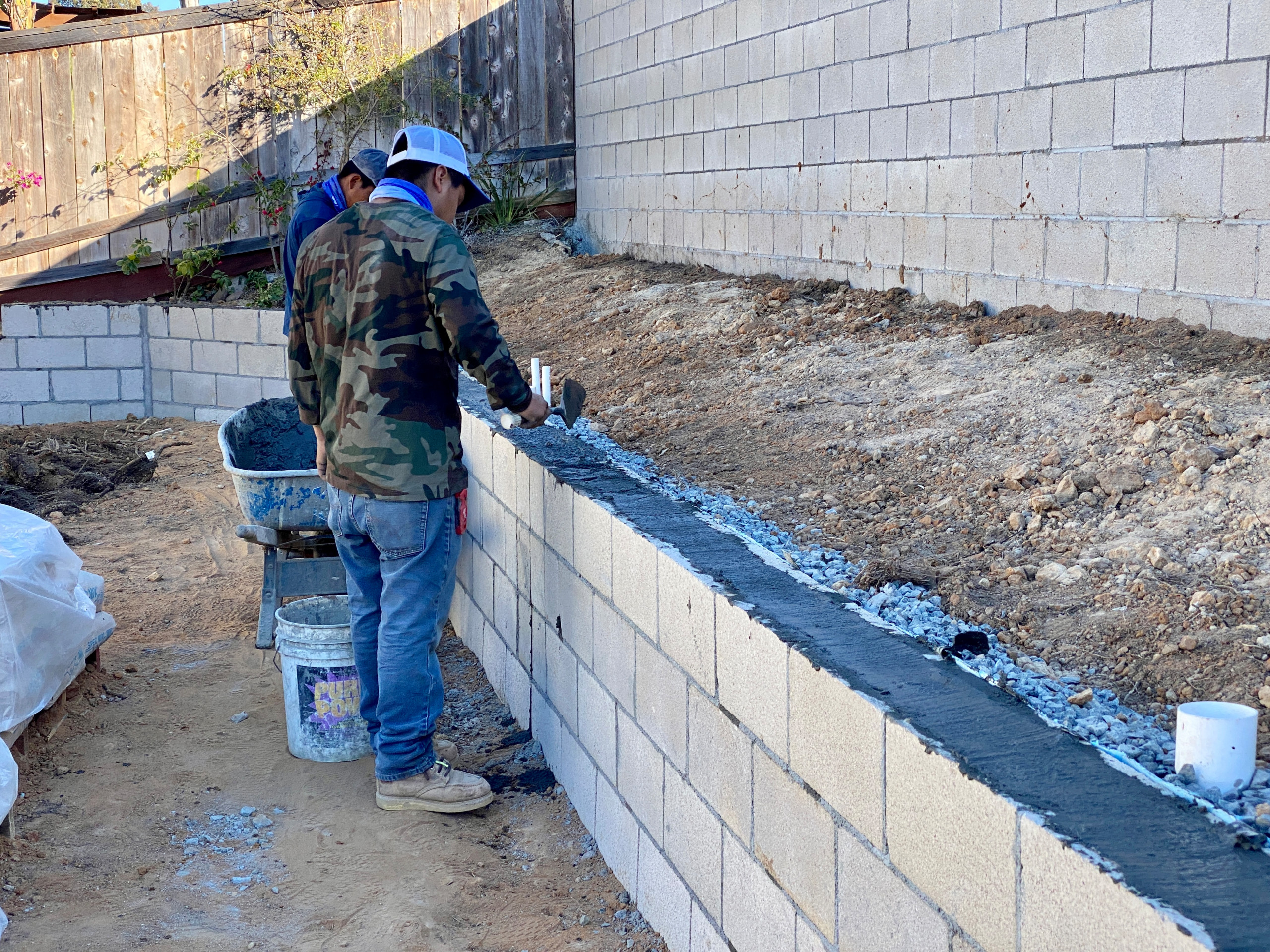 Building a Retaining Wall in La Jolla