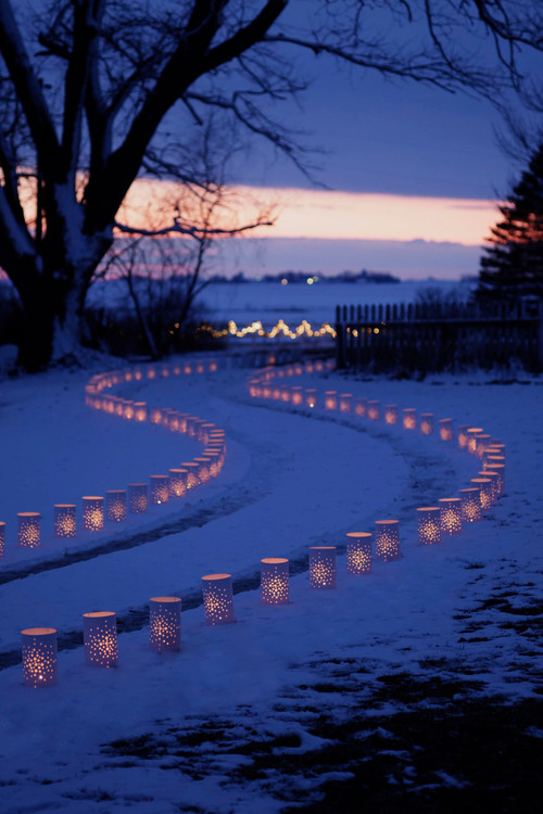 Lighted Luminary Driveway