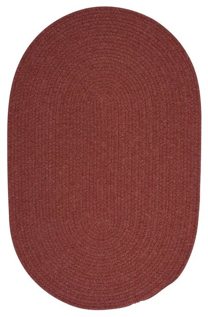 Bristol Rug, Rosewood 2'x9', 2'x9' Oval Runner - Contemporary - Area ...