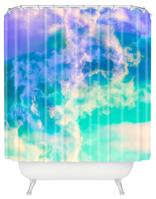 Caleb Troy Mountain Meadow Painted Clouds Shower Curtain, Standard 69