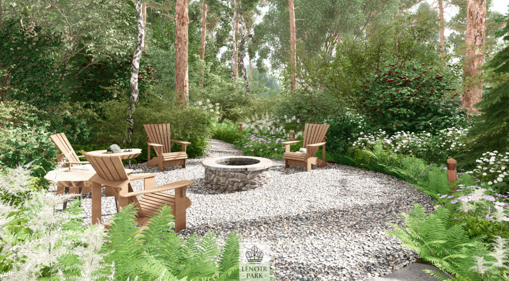 Сад на склоне в КП Подмосковные просторы