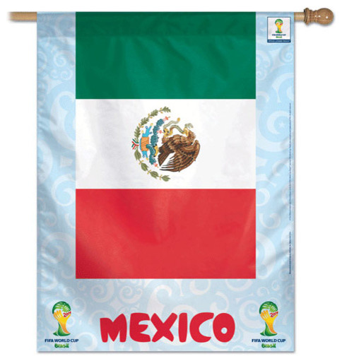 Mexico World Cup Soccer Banner Traditional Flags And