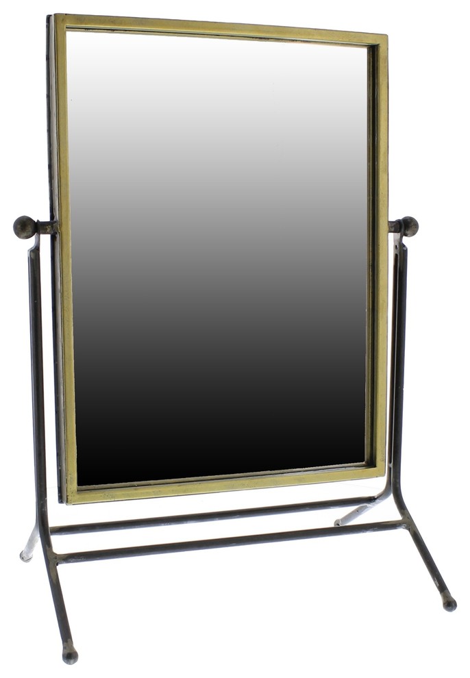 Classic Minimalist Vanity Table Mirror, Swivel Tilt Adjustable