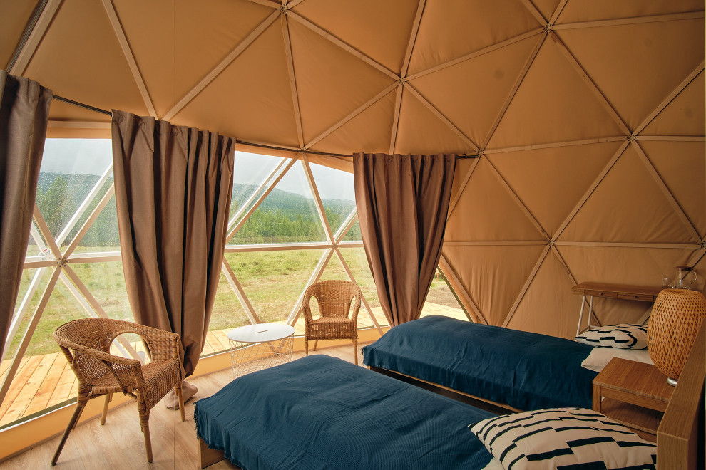 Оформление номеров эко-отеля Мир Алтай