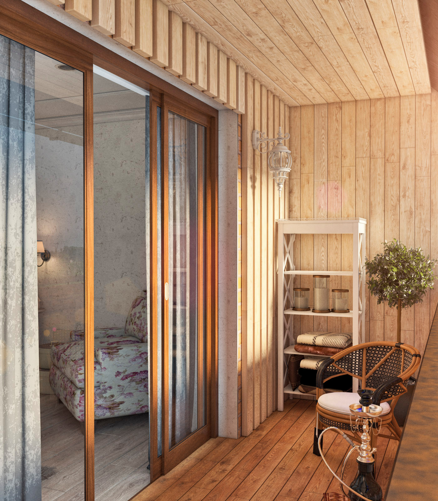 Интерьер трёхкомнатной квартиры. Лофт.