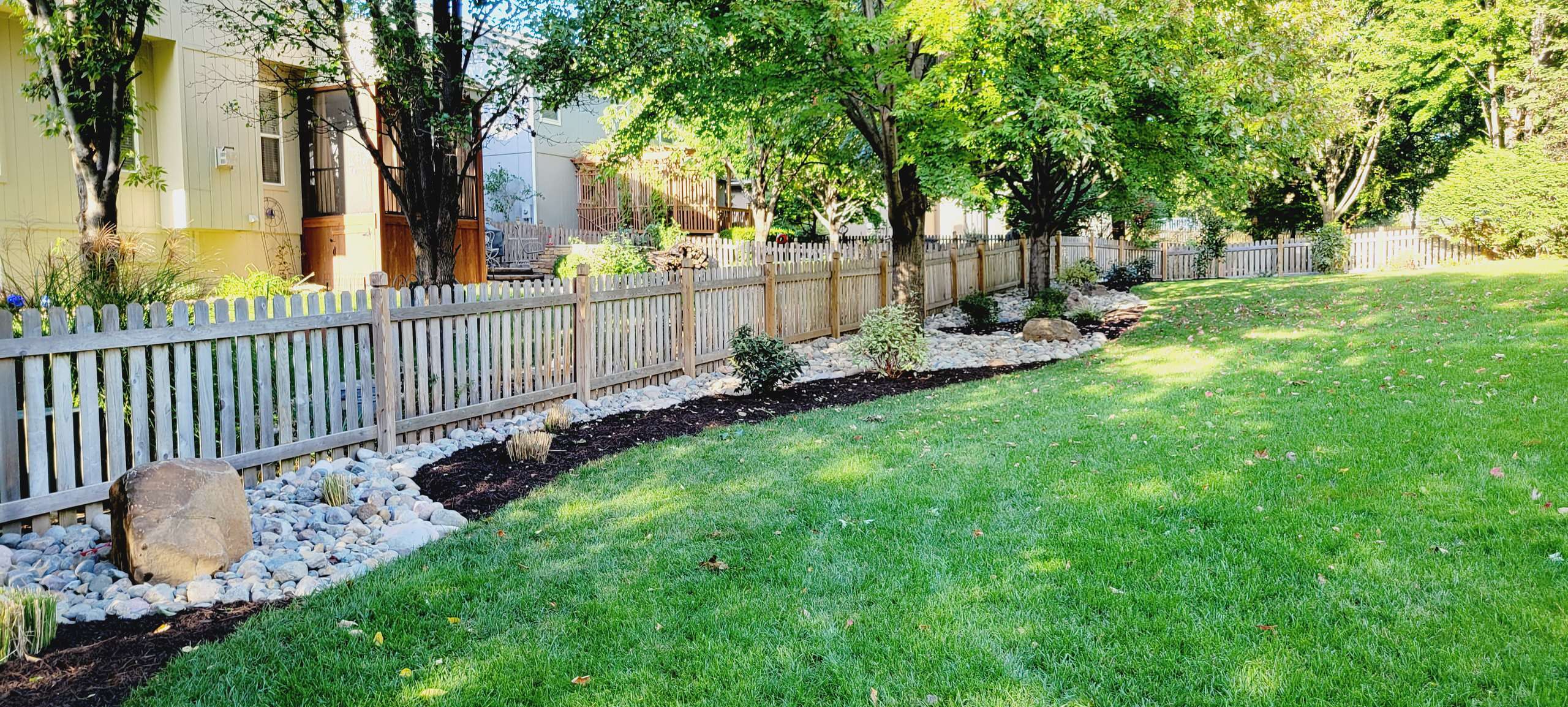 After Back Yard Fence Line