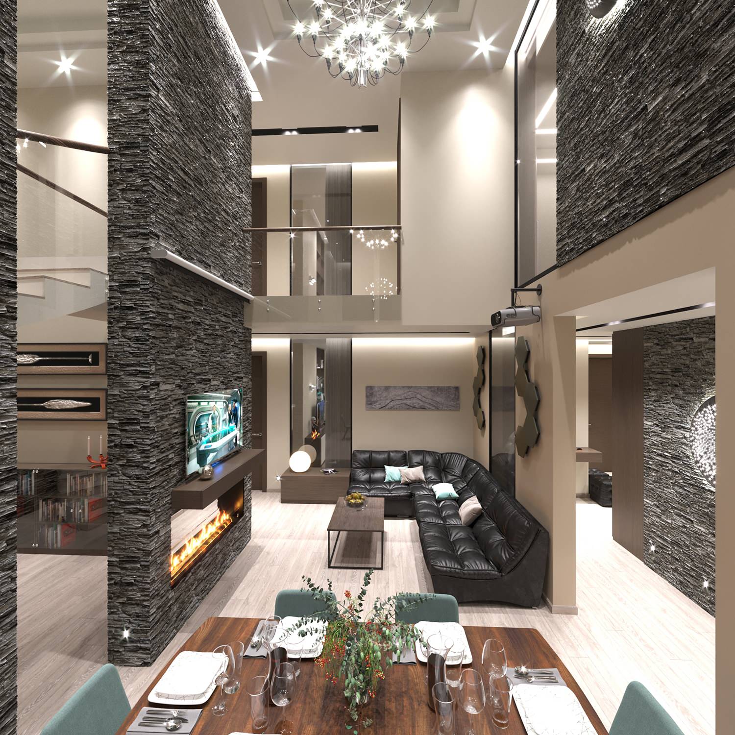 Дизайн двухуровневой квартиры 170 м² ЖК «ORDYNKA»