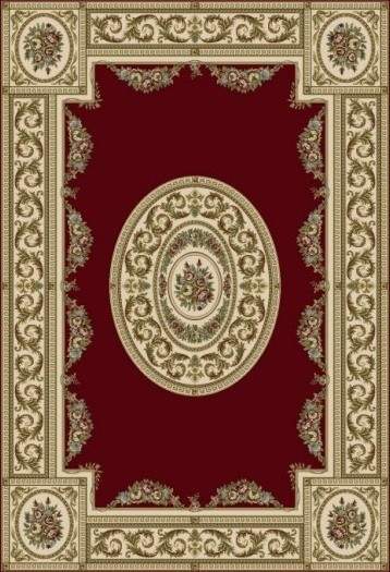 Dynamic Rugs Ancient Garden 57226-1363 Rug 3'11"x5'7" Red Rug