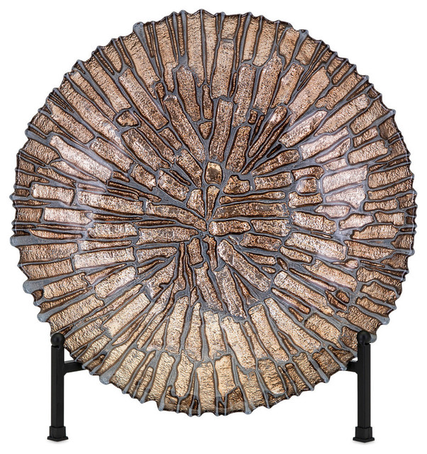 Enakai Glass Charger With Stand Contemporary Decorative Plates Enakai Glass Charger With Stand Contemporary Decorative Plates By Ergode