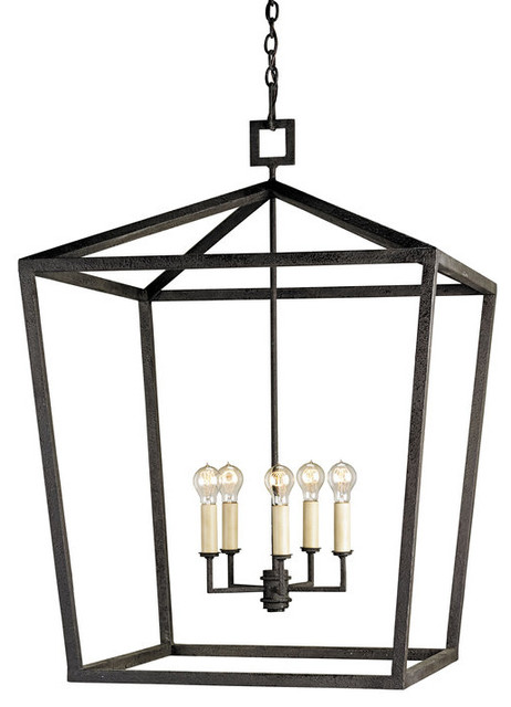 Currey And Company 9872 Denison 4 Light Lantern Style Chandelier Currey And Company 9872 Denison 4 Light Lantern Style Chandelier