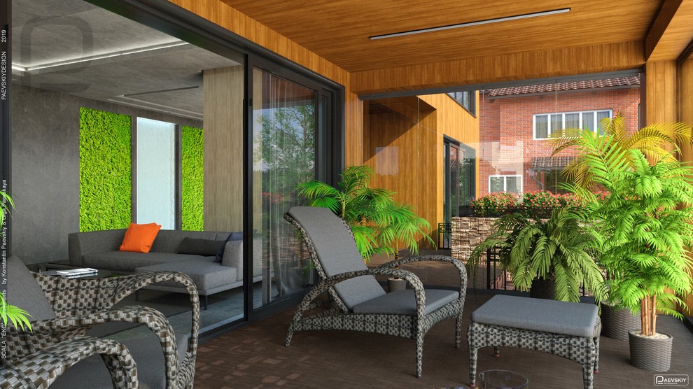 Гостинная в коттедже