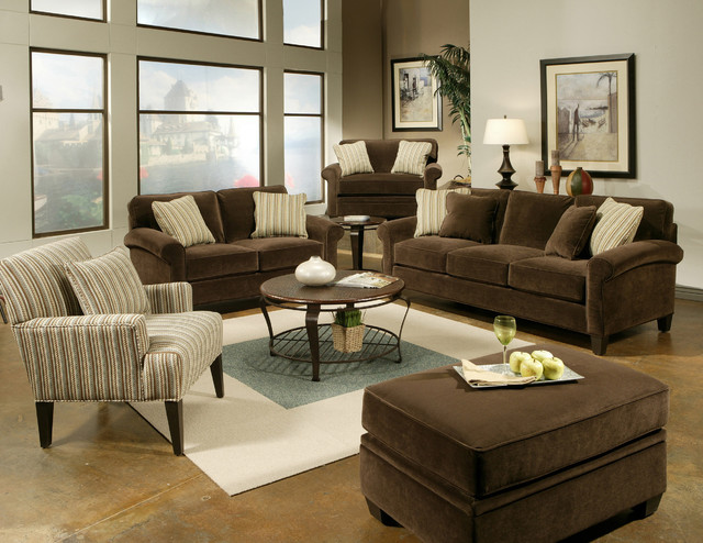 Modern Sofas N' Modern Spaces traditional-living-room