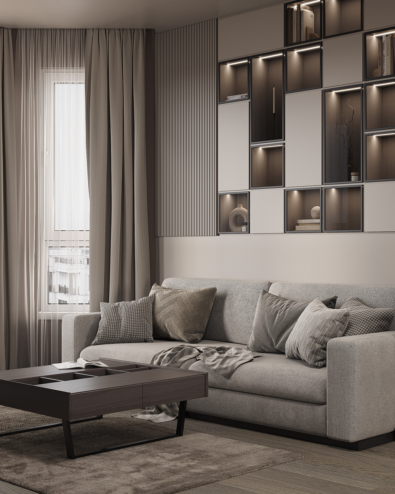 Современная квартира для стильного молодого человека