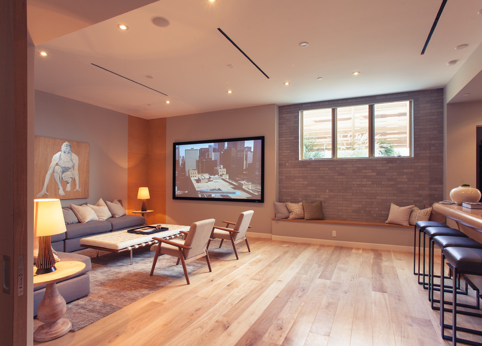 Whitfield Ave - Contemporary - Home Theater - Los Angeles - by Building ...