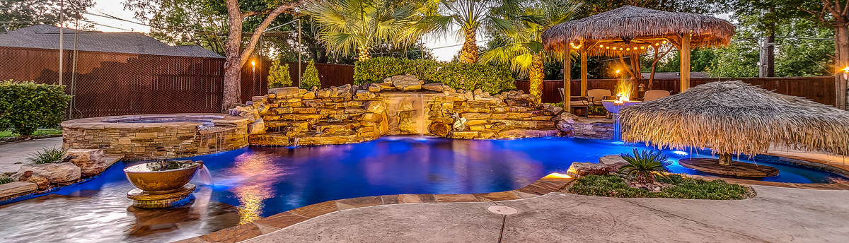 Backyard pool and spa rockwall tx