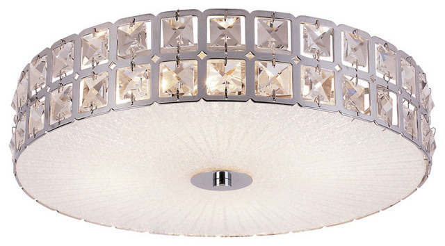 Trans Globe Mdn 110 Sunburst Polished Chrome Flush Mount Trans Globe Mdn 110 Sunburst Polished Chrome Flush Mount Contemporary Ceiling Lighting By Littman Bros