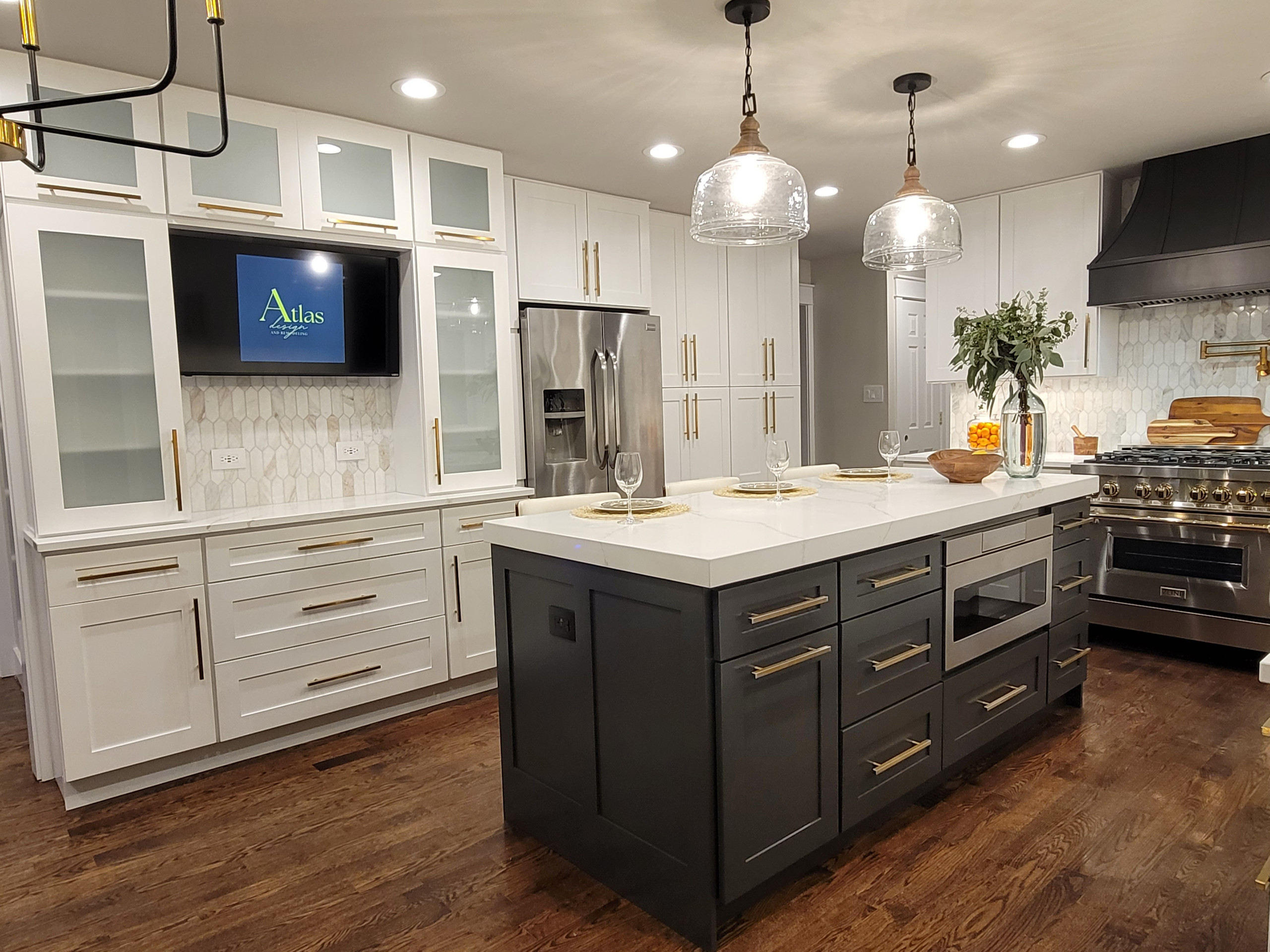 Custom Kitchen with Built-ins and Butler's Pantry