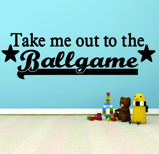 Decal, Take Me Out To The Ballgame, 20x30", 20X30 Contemporary Wall