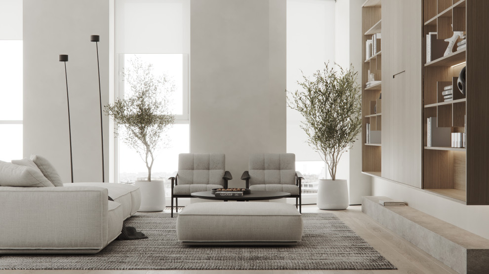 Квартира 144,8 m в стиле современный минимализм